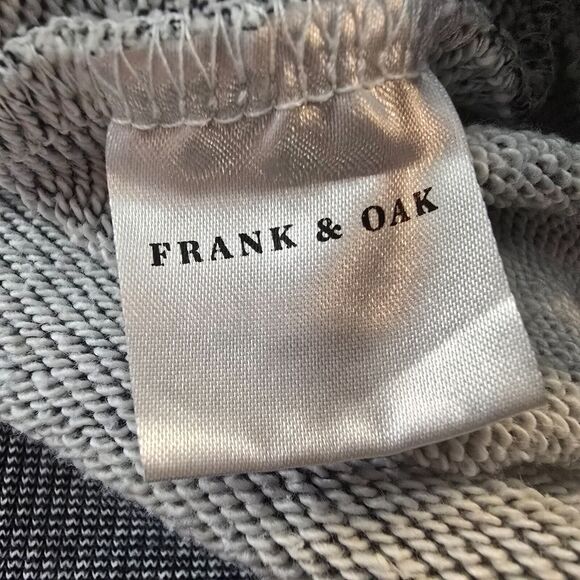 Frank & Oak Sweatshirt Men's XL Long Sleeve Colorblock Gray & Black - Picture 5 of 16